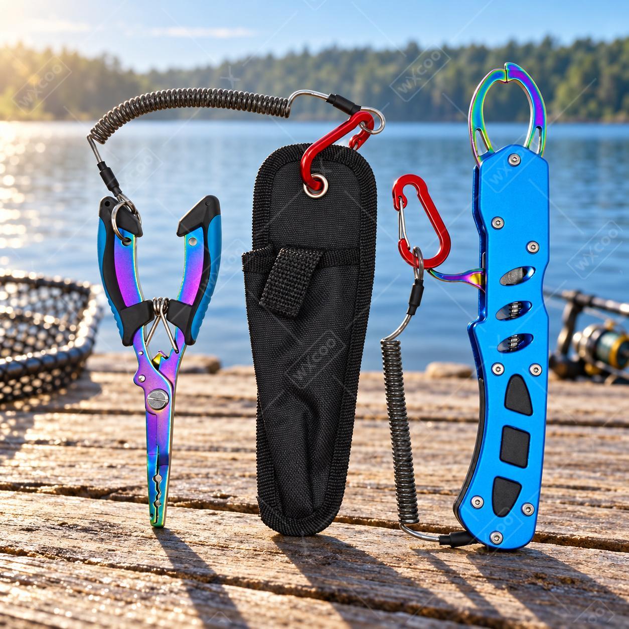 Saltwater Line - Blue Titanium Coated Saltwater Fishing Pliers