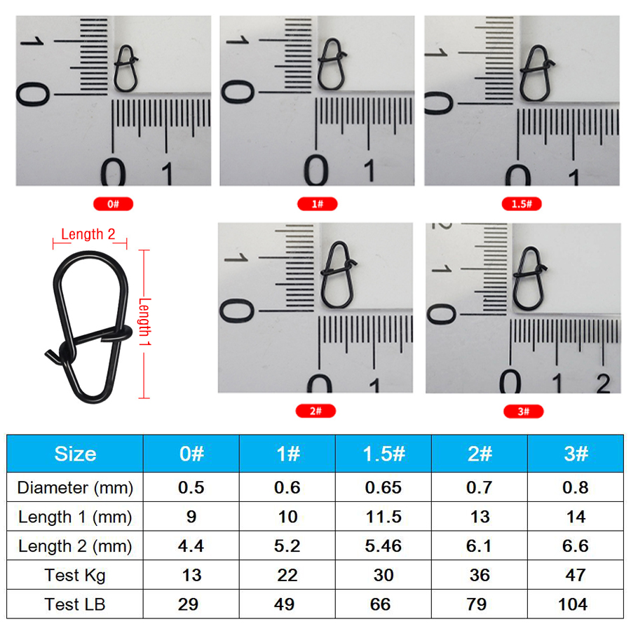 50Pcs Crankbait Snaps Stainles - огляд і ціна Fishing Line Cutter