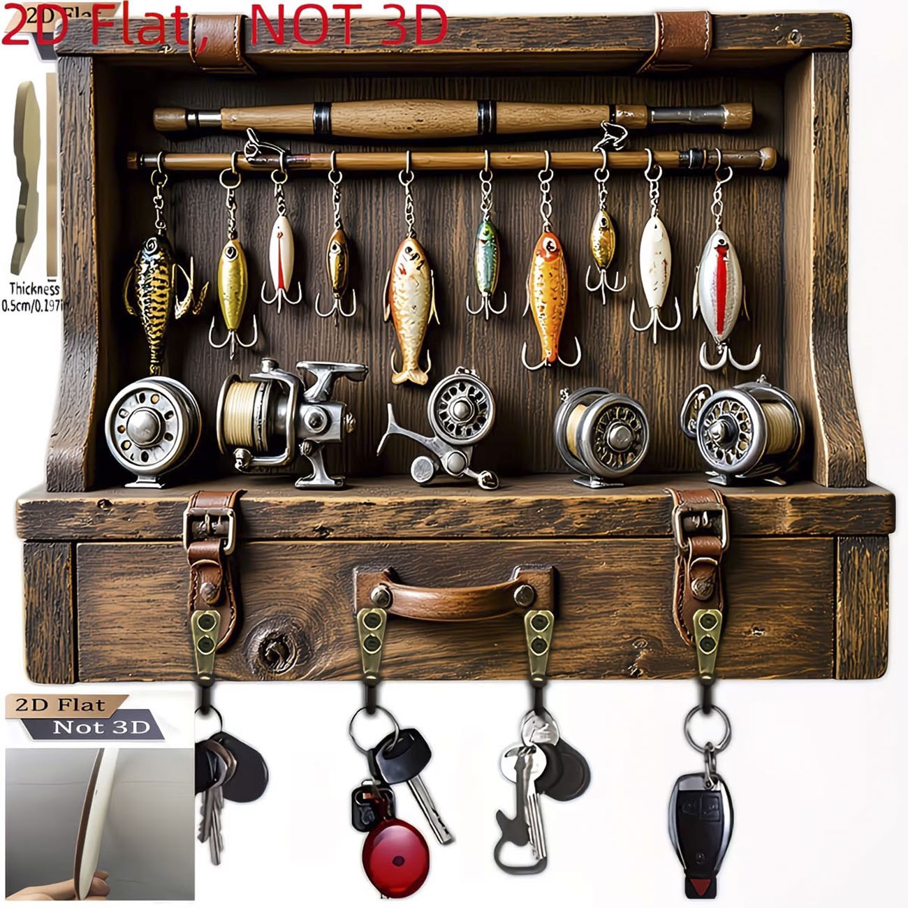 Vintage Fishing Lure Key Hange - огляд і ціна Fishing Line Spooler