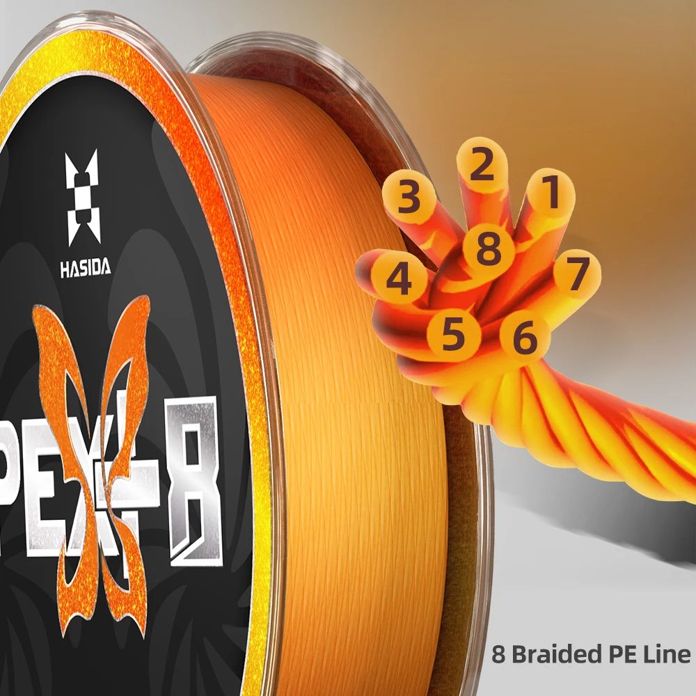 HASIDA Butterfly 100m 8Braided - огляд і ціна Copolymer Line