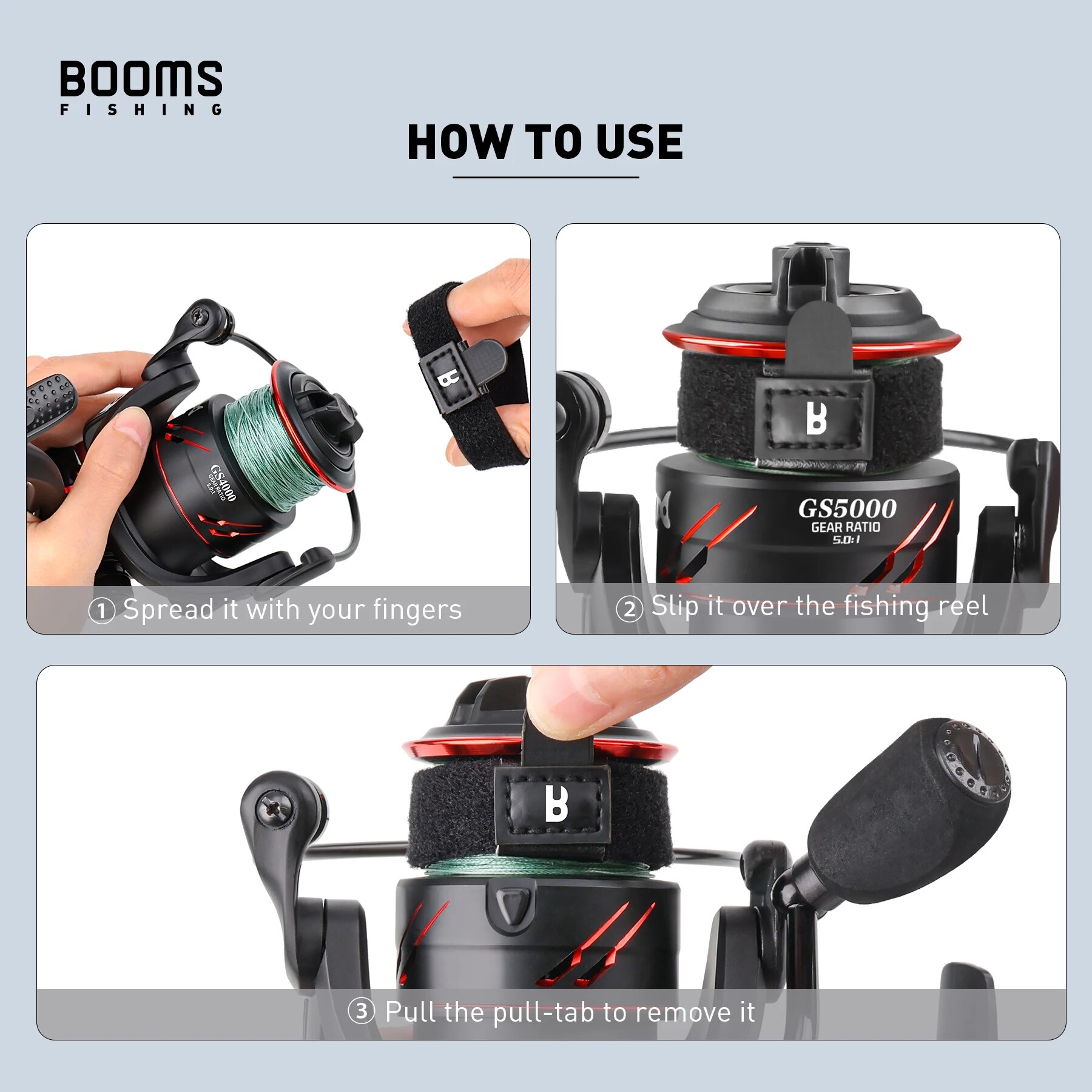 Booms Fishing SB1 4Pcs Spinnin - огляд і ціна Fishing Line Spooler